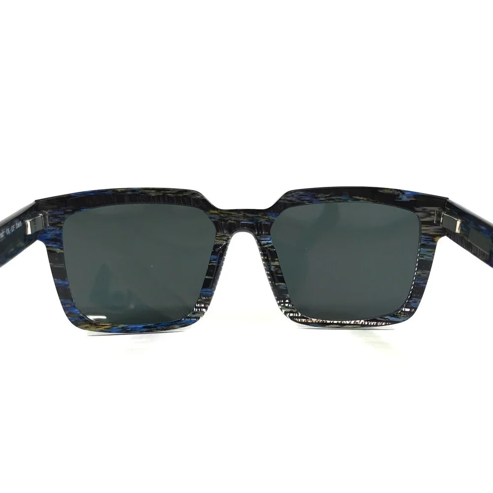 J.F. Rey Sunglasses COLUMBUS 0825SOL Black Blue Frames w/ Gray Polarized Lenses